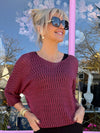 Italian Dolman Sleeve Knit Top | T391
