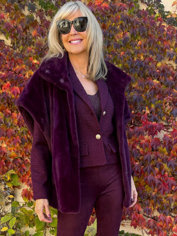 Faux Fur Glam Vest | R316
