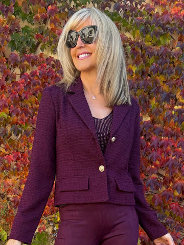Bouclé Blazer With Button Detail | R291
