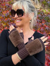 Faux Fur Trendy Texting Gloves | G200