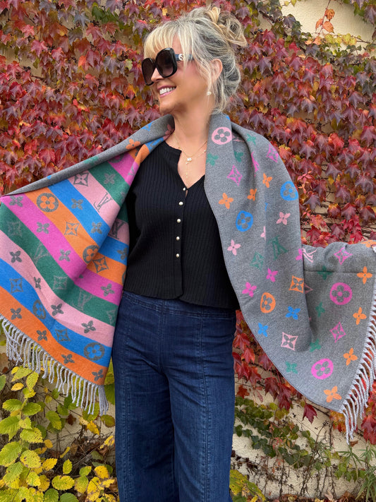 Reversible Designer Inspired Scarf | SC210