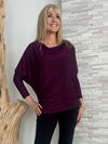 Italian Sparkle Dolman Sleeve Top | T268