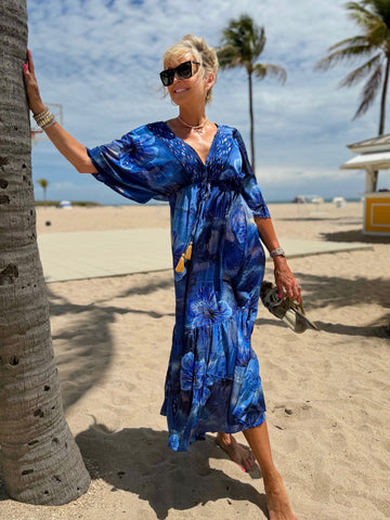 Beach Vibes Silk Blend Dress | D244