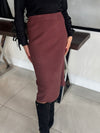 Must-have Knit Pull On Pencil Skirt | SK203