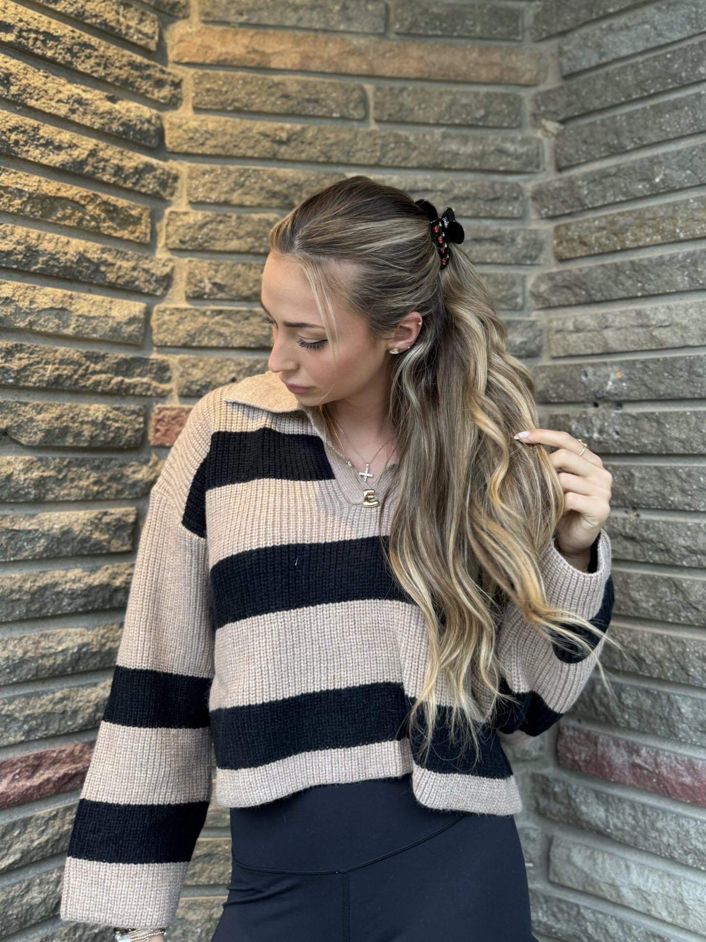 Cozy Striped Sweater | T629