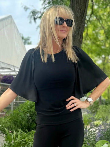 Silky Knit Satin Top | R603