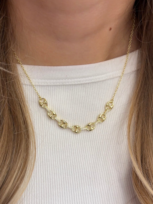 Link Necklace & Earring Set