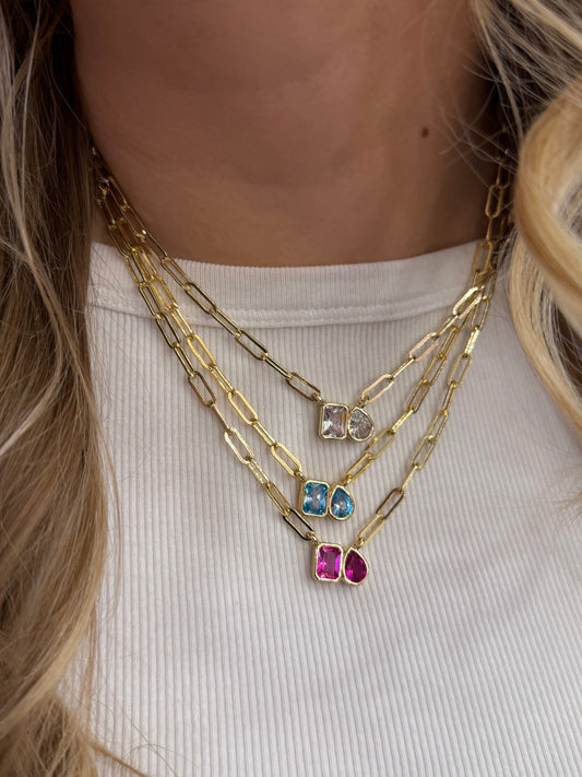 Belle Paperclip Pop Necklace