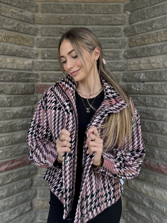 Veste pied-de-poule chic | JK621