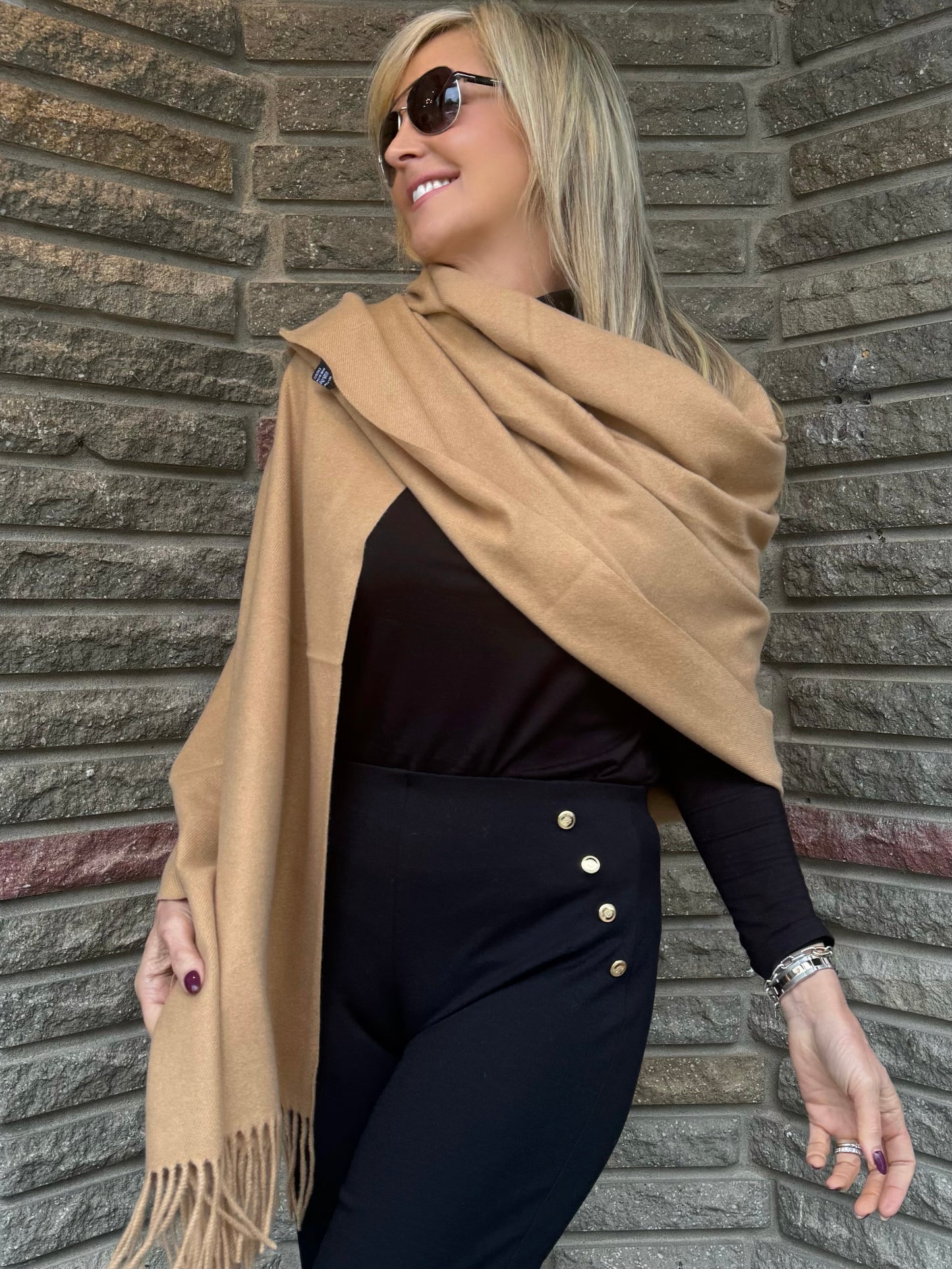 Luxury Pashmina With Fringe Detail | SC602