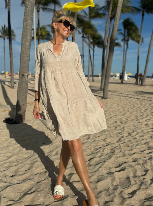 The Perfect Italian Linen Dress | D608