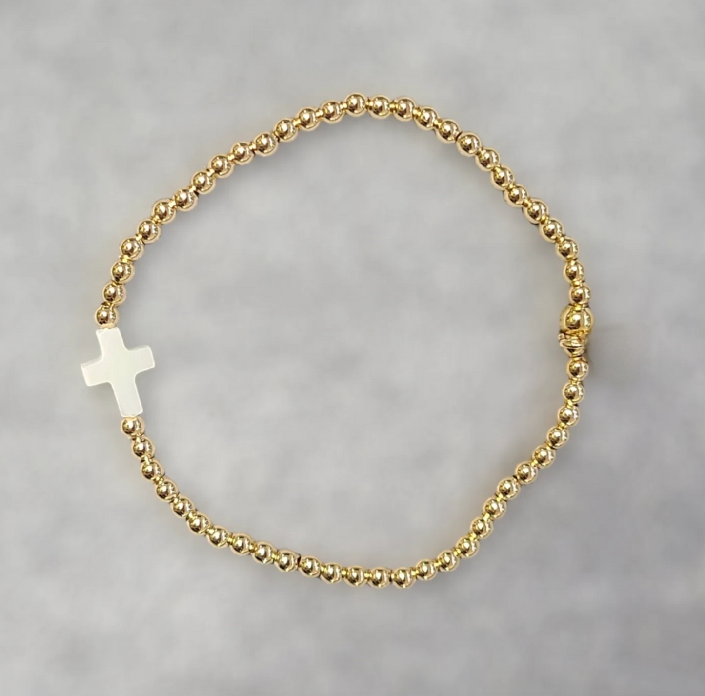 Cross Ball Bead Bracelet | BE138