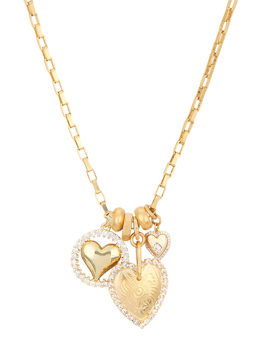 Heart Cluster Necklace