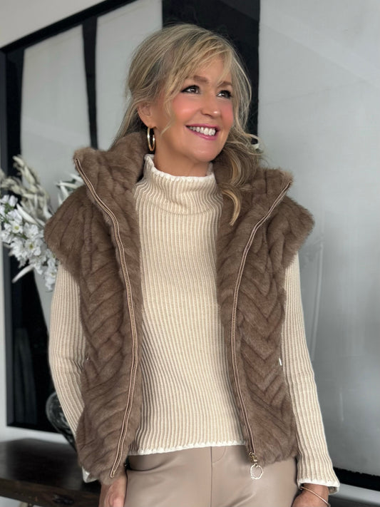 Fabulous Faux Fur Vest | R212