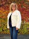 Faux Fur Jacket With Gold Buttons | JK259