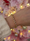 Ruby Wave CZ Tennis Bracelet